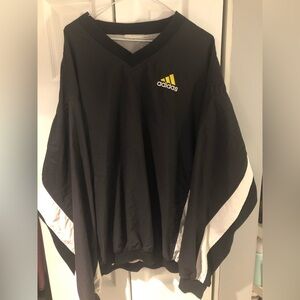 Adidas lightweight pullover warmup soccer jacket sz xl